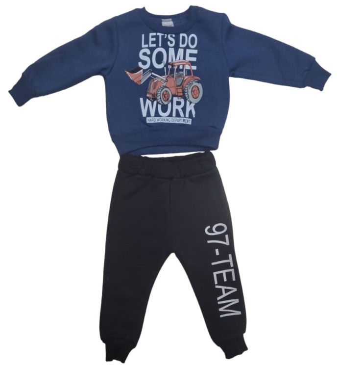 Picture of 00005 BOYS TWO PIECE THERMAL FLEECY JOGGING TRACKSUIT